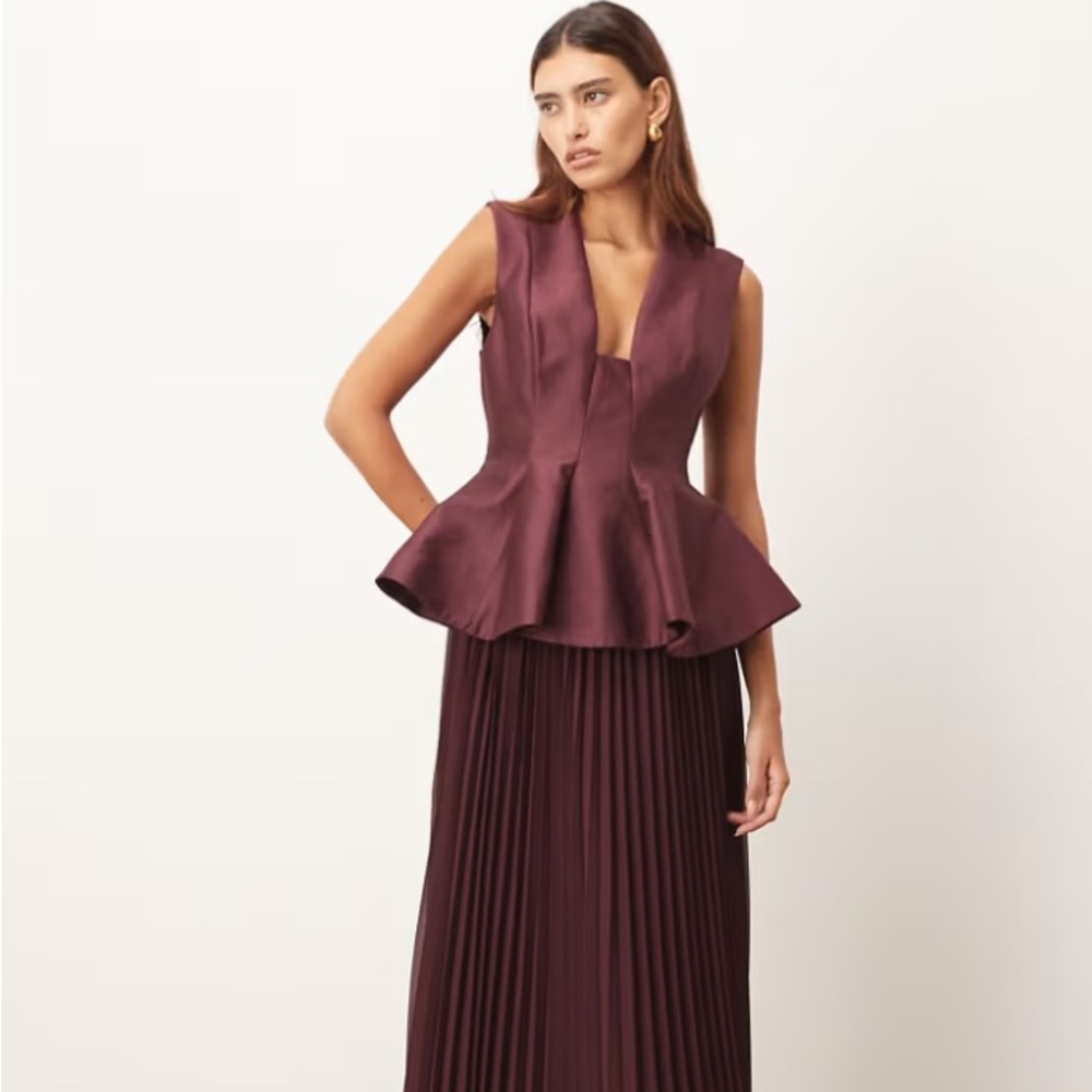 ASOS Burgundy Maxi Dress